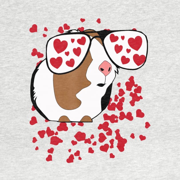 Guinea Pig Lover | Valentine with big heart by CathyStore